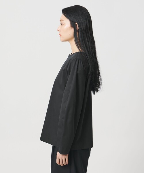 MARW UNITED ARROWS(マルゥ ユナイテッドアローズ)の「<MARW UNITED ARROWS>ボートネック ブラウス 撥水(シャツ/ブラウス・レディース・ブラック/ホワイト・FREE)」の10枚目の写真