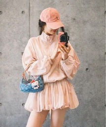 shameless（シェイムレス）の「【セットアップ】シアーブルゾン&バルーンスカート（セットアップ）」