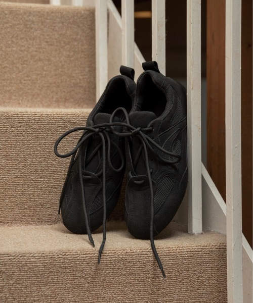 lawgy（ラウジー）の「mesh different material flat sneaker / メッシュディファレントマテリアルフラットスニーカー（スニーカー・レディース・ベージュ/ブラック・SMALL/MEDIUM/LARGE）」の19枚目の写真