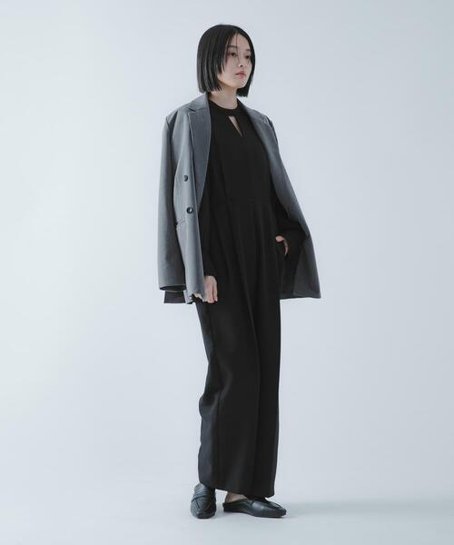 SENSE OF PLACE by URBAN RESEARCH(センスオブプレイスバイアーバンリサーチ)の「『撥水/防花粉』SKINProofパフショルダーオールインワン(つなぎ/オールインワン・レディース・ベージュ/ブラック・SMALL/MEDIUM)」の7枚目の写真