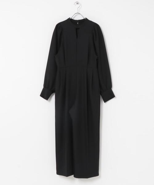 SENSE OF PLACE by URBAN RESEARCH(センスオブプレイスバイアーバンリサーチ)の「『撥水/防花粉』SKINProofパフショルダーオールインワン(つなぎ/オールインワン・レディース・ベージュ/ブラック・SMALL/MEDIUM)」の10枚目の写真