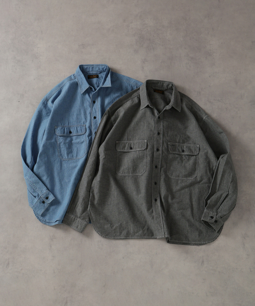 JOURNAL STANDARD J.S HOMESTEAD(ジャーナルスタンダードホームステッド)の「J.S.Homestead / ワーカーズ ラージ シャツ(シャツ/ブラウス・メンズ・グレー/ブルー・MEDIUM/LARGE)」の16枚目の写真
