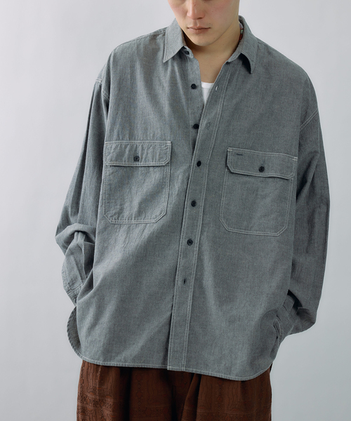 JOURNAL STANDARD J.S HOMESTEAD(ジャーナルスタンダードホームステッド)の「J.S.Homestead / ワーカーズ ラージ シャツ(シャツ/ブラウス・メンズ・グレー/ブルー・MEDIUM/LARGE)」の22枚目の写真