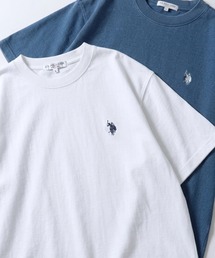 U.S. POLO ASSN./ユーエスポロアッスン 別注 オーバーサイズ スーパーヘビーウェイト ワンポイント刺繍 半袖Tシャツ レディース メンズ