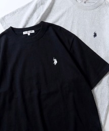 U.S. POLO ASSN./ユーエスポロアッスン 別注 オーバーサイズ スーパーヘビーウェイト ワンポイント刺繍 半袖Tシャツ レディース メンズ