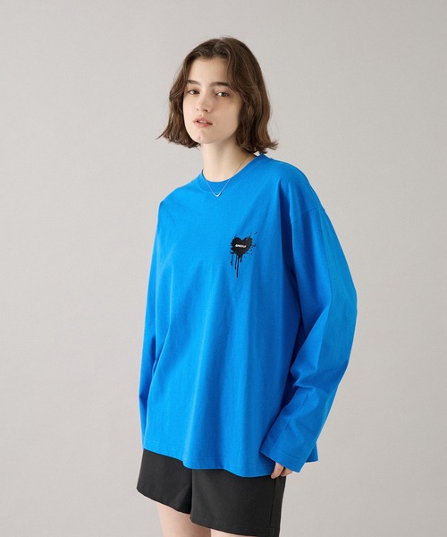 ONCILY(オンシェリー)の「HEART LOGO HENLEY NECK LAYERED SET / ハートロゴヘンリーレイヤードセット(Tシャツ/カットソー・メンズ・ネイビー/ブラック/ブラック系その他/杢グレー/ブラック系その他2/ブラウン/ブラック系その他3/ブルー系その他・SMALL/MEDIUM/LARGE)」の18枚目の写真