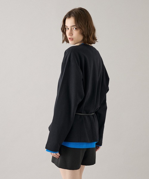 ONCILY(オンシェリー)の「HEART LOGO HENLEY NECK LAYERED SET / ハートロゴヘンリーレイヤードセット(Tシャツ/カットソー・メンズ・ネイビー/ブラック/ブラック系その他/杢グレー/ブラック系その他2/ブラウン/ブラック系その他3/ブルー系その他・SMALL/MEDIUM/LARGE)」の16枚目の写真