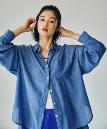 LEPSIM | AIRデニム長袖シャツ　639492(シャツ/ブラウス)