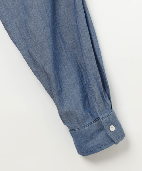 LEPSIM（レプシィム）の「AIRデニム長袖シャツ　639492（シャツ/ブラウス・レディース・グレー/ライトブルー/ブルー・FREE）」の7枚目の写真