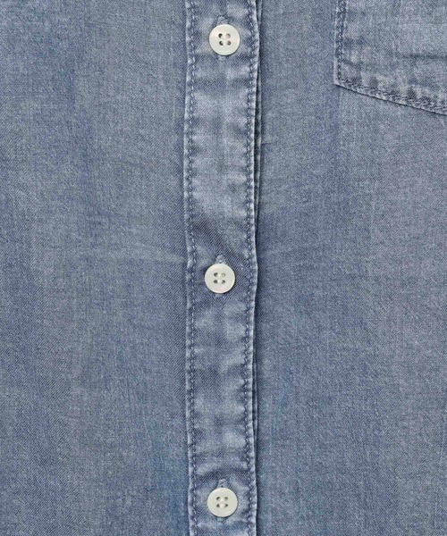 LEPSIM（レプシィム）の「AIRデニム長袖シャツ　639492（シャツ/ブラウス・レディース・グレー/ライトブルー/ブルー・FREE）」の11枚目の写真