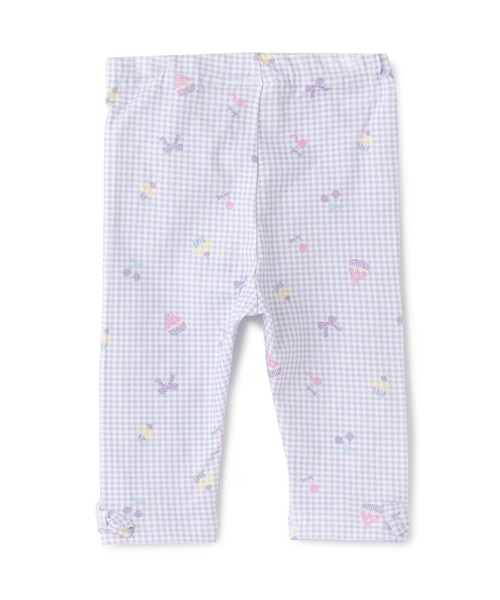 KP（ケーピー）の「ベア天竺総柄 スパッツ 7分丈（レギンス/スパッツ・キッズ・オフホワイト/ネイビー/ラベンダー・80ｃｍ/90cm/100cm/110cm/120cm/130cm）」の4枚目の写真