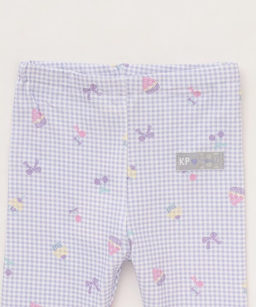 KP（ケーピー）の「ベア天竺総柄 スパッツ 7分丈（レギンス/スパッツ・キッズ・オフホワイト/ネイビー/ラベンダー・80ｃｍ/90cm/100cm/110cm/120cm/130cm）」の5枚目の写真