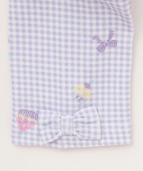 KP（ケーピー）の「ベア天竺総柄 スパッツ 7分丈（レギンス/スパッツ・キッズ・オフホワイト/ネイビー/ラベンダー・80ｃｍ/90cm/100cm/110cm/120cm/130cm）」の7枚目の写真