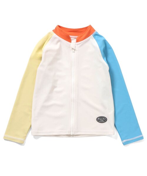 apres les cours(アプレレクール)の「【UVカット】バイカラーラッシュガード(ラッシュガード・キッズ・レインボー・80/90/100/110/120/130)」の9枚目の写真