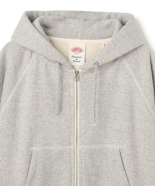 DANTON（ダントン）の「Store-Exclusive Women’s Loopwheel Zip Hoodie（パーカー・レディース・グレー/ベージュ・36/38）」の8枚目の写真