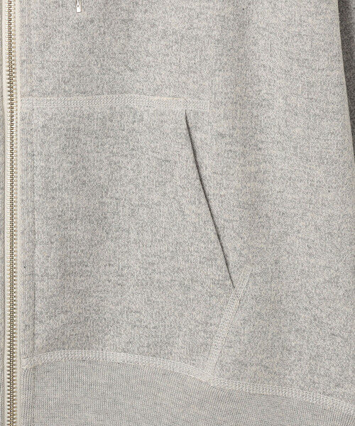 DANTON（ダントン）の「Store-Exclusive Women’s Loopwheel Zip Hoodie（パーカー・レディース・グレー/ベージュ・36/38）」の10枚目の写真