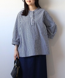 MB mint breeze（エムビーミントブリーズ）の「【WEB/一部店舗限定】【LL～6L 大きいサイズ】フリル使いバンドカラーシャツ（シャツ/ブラウス）」