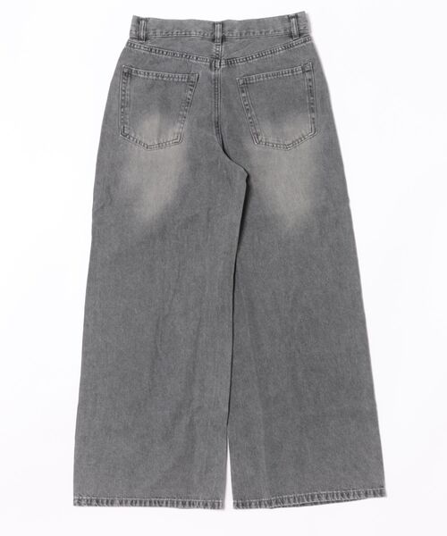coca(coca)(コカ)の「とろみデニムワイドパンツ(デニムパンツ・レディース・ブルー/グレー・M/S/L)」の12枚目の写真