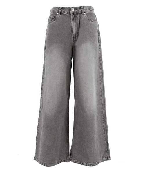 coca(coca)(コカ)の「とろみデニムワイドパンツ(デニムパンツ・レディース・ブルー/グレー・M/S/L)」の10枚目の写真