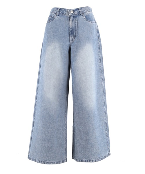 coca(coca)(コカ)の「とろみデニムワイドパンツ(デニムパンツ・レディース・ブルー/グレー・M/S/L)」の11枚目の写真