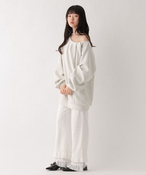 Heather（ヘザー）の「アソートワイドフリルパンツ　656056（その他パンツ・レディース・ブラック/アイボリー/グレー・FREE）」の10枚目の写真