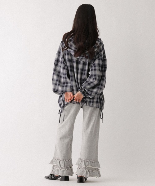 Heather（ヘザー）の「アソートワイドフリルパンツ　656056（その他パンツ・レディース・ブラック/アイボリー/グレー・FREE）」の16枚目の写真