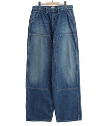 GOLD | GOLD / ゴールド：RECYCLED WASTE SUVIN COTTON YARN 11.5oz DENIM DOUBLE KNEE PAINTER PANTS VINTAGE：25B-GL42582H[MUS](デニムパンツ)