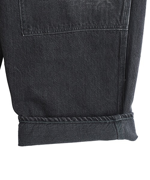 GOLD（ゴールド）の「GOLD / ゴールド：RECYCLED WASTE SUVIN COTTON YARN 11.5oz DENIM DOUBLE KNEE PAINTER PANTS VINTAGE：25B-GL42582H[MUS]（デニムパンツ・メンズ・ネイビー/ブラック・S/XL/L/M）」の19枚目の写真
