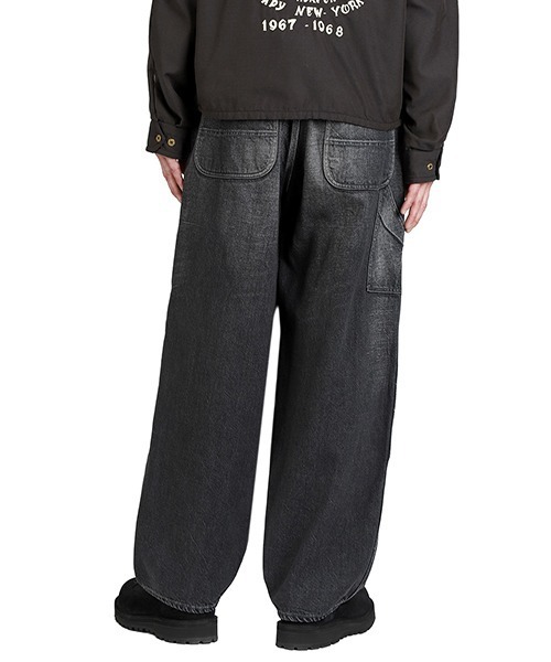 GOLD（ゴールド）の「GOLD / ゴールド：RECYCLED WASTE SUVIN COTTON YARN 11.5oz DENIM DOUBLE KNEE PAINTER PANTS VINTAGE：25B-GL42582H[MUS]（デニムパンツ・メンズ・ネイビー/ブラック・S/XL/L/M）」の14枚目の写真
