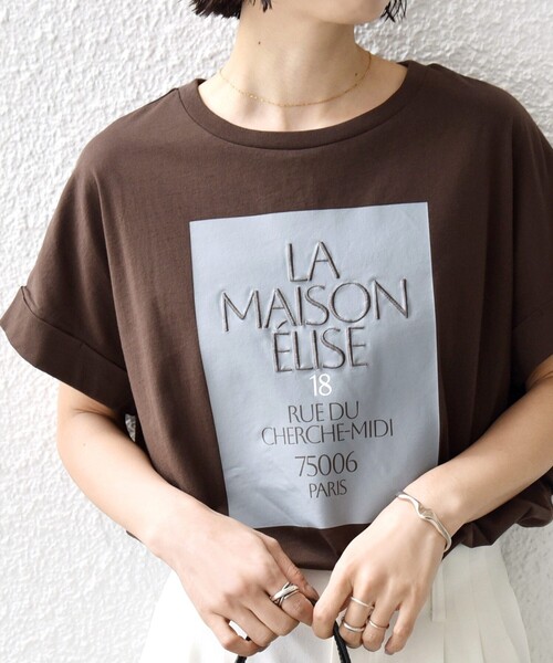 WEB限定】オーガニック コットン ロゴ フレンチスリーブ TEE（Tシャツ