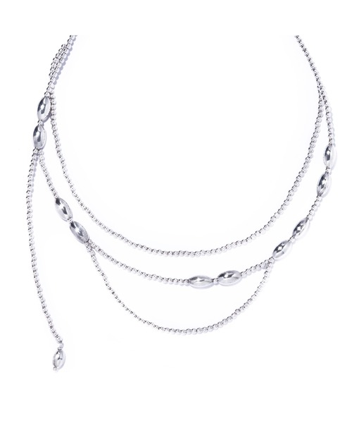 quip queint（クイップクエイント）の「【quip queint】germe layer necklace/ジェルム レイヤー ネックレス（ネックレス・レディース・シルバー・FREE）」の2枚目の写真