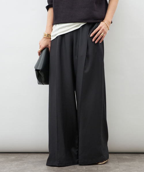 Deuxieme Classe(ドゥーズィエムクラス)の「*【Raspail/ラスパイユ】Tuck Pants(スラックス・レディース・ネイビー/ベージュ・38/36)」の11枚目の写真