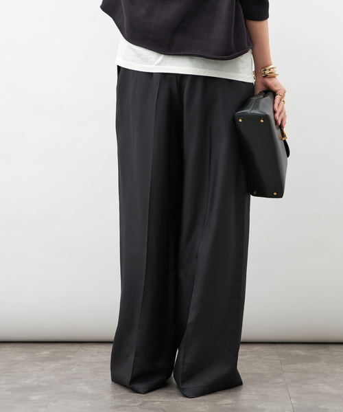 Deuxieme Classe(ドゥーズィエムクラス)の「*【Raspail/ラスパイユ】Tuck Pants(スラックス・レディース・ネイビー/ベージュ・38/36)」の13枚目の写真