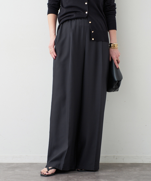 Deuxieme Classe(ドゥーズィエムクラス)の「*【Raspail/ラスパイユ】Tuck Pants(スラックス・レディース・ネイビー/ベージュ・38/36)」の17枚目の写真