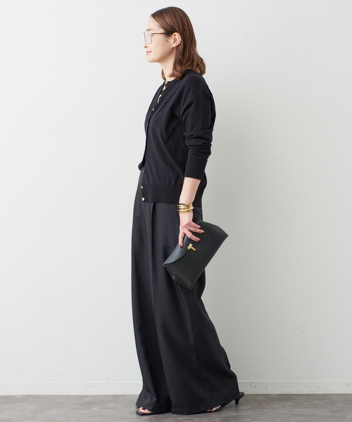 Deuxieme Classe(ドゥーズィエムクラス)の「*【Raspail/ラスパイユ】Tuck Pants(スラックス・レディース・ネイビー/ベージュ・38/36)」の19枚目の写真