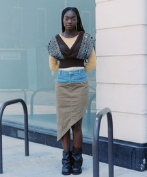 leinwande（ラインヴァンド）の「Asymmetry Cotton Skirt（スカート）」