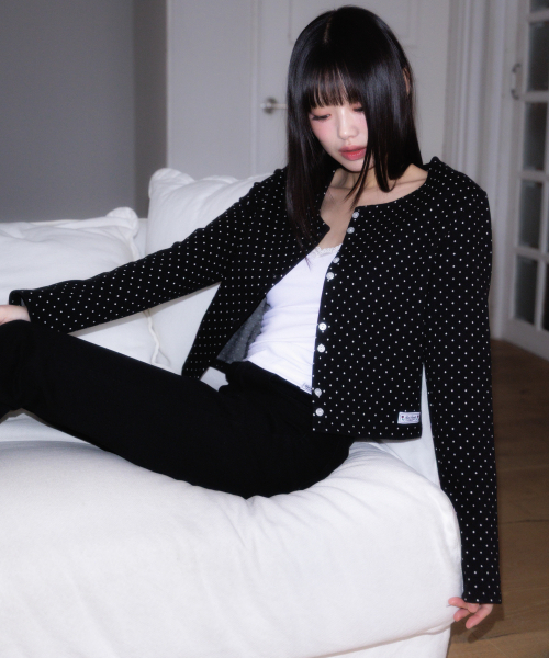 ROSEFRANTZ（ロゼフランツ）の「Dot Button Point Cardigan [Black]（カーディガン/ボレロ・レディース・ブラック・OS）」の6枚目の写真