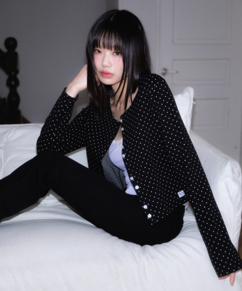 ROSEFRANTZ（ロゼフランツ）の「Dot Button Point Cardigan [Black]（カーディガン/ボレロ・レディース・ブラック・OS）」の7枚目の写真