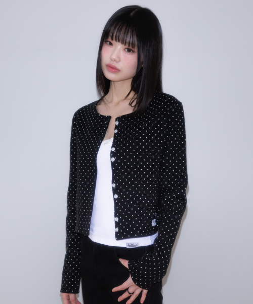 ROSEFRANTZ（ロゼフランツ）の「Dot Button Point Cardigan [Black]（カーディガン/ボレロ・レディース・ブラック・OS）」の9枚目の写真