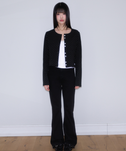 ROSEFRANTZ（ロゼフランツ）の「Dot Button Point Cardigan [Black]（カーディガン/ボレロ・レディース・ブラック・OS）」の12枚目の写真