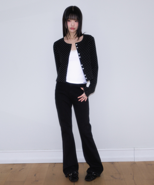 ROSEFRANTZ（ロゼフランツ）の「Dot Button Point Cardigan [Black]（カーディガン/ボレロ・レディース・ブラック・OS）」の14枚目の写真