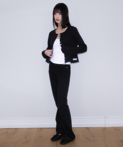ROSEFRANTZ（ロゼフランツ）の「Dot Button Point Cardigan [Black]（カーディガン/ボレロ・レディース・ブラック・OS）」の15枚目の写真