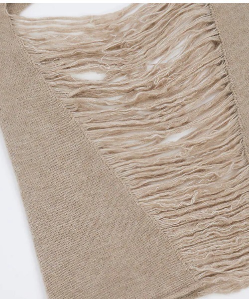 Seivson(セイヴソン)の「Seivson Fiberrism |Wool-Blend Cut-Out Knit Skirt(スカート・レディース・グリーン系その他/ブラック・MEDIUM)」の7枚目の写真