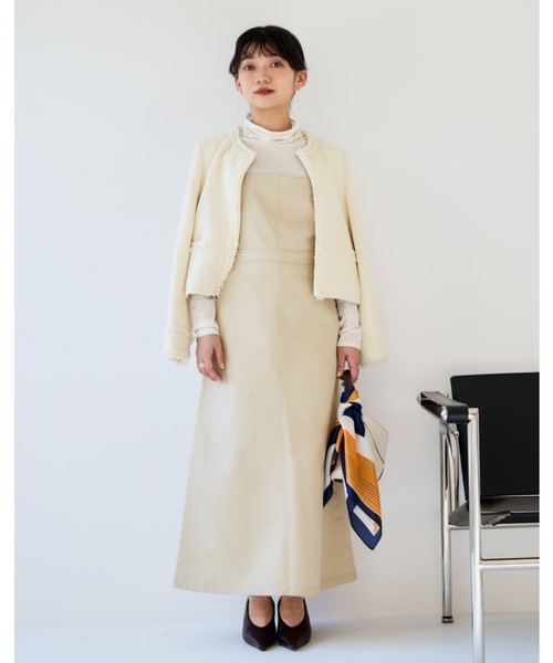 COHINA(コヒナ)の「【Dickies×COHINA】ジャンパースカート 【低身長・小柄女性】(ジャンパースカート・レディース・グレー/ベージュ/カーキ・SHORT/REGULAR)」の18枚目の写真