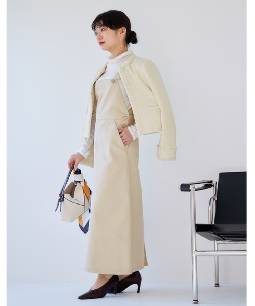 COHINA(コヒナ)の「【Dickies×COHINA】ジャンパースカート 【低身長・小柄女性】(ジャンパースカート・レディース・グレー/ベージュ/カーキ・SHORT/REGULAR)」の20枚目の写真