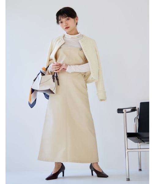 COHINA(コヒナ)の「【Dickies×COHINA】ジャンパースカート 【低身長・小柄女性】(ジャンパースカート・レディース・グレー/ベージュ/カーキ・SHORT/REGULAR)」の21枚目の写真