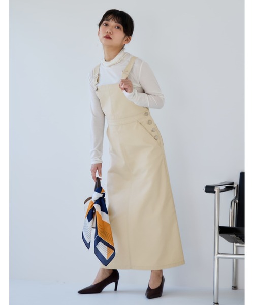 COHINA(コヒナ)の「【Dickies×COHINA】ジャンパースカート 【低身長・小柄女性】(ジャンパースカート・レディース・グレー/ベージュ/カーキ・SHORT/REGULAR)」の11枚目の写真