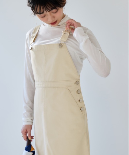COHINA(コヒナ)の「【Dickies×COHINA】ジャンパースカート 【低身長・小柄女性】(ジャンパースカート・レディース・グレー/ベージュ/カーキ・SHORT/REGULAR)」の14枚目の写真