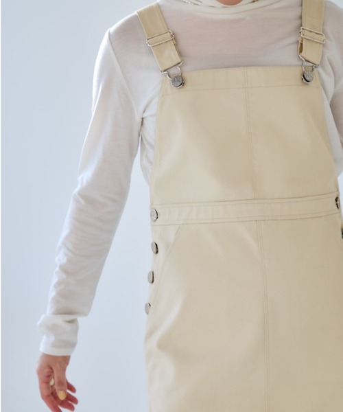 COHINA(コヒナ)の「【Dickies×COHINA】ジャンパースカート 【低身長・小柄女性】(ジャンパースカート・レディース・グレー/ベージュ/カーキ・SHORT/REGULAR)」の16枚目の写真