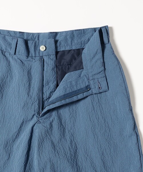 BEAMS PLUS(ビームスプラス)の「Plain Front Shorts Seersucker Gingham(その他パンツ・メンズ・ブルー/グリーン・SMALL/MEDIUM/LARGE/X-LARGE)」の6枚目の写真